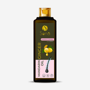 Sona Mandarin Ginger Oil with Vitamin E - Paraben Free - 200 ml (Pack of 1)